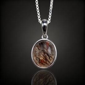 Rutilkvarc ezüst medál