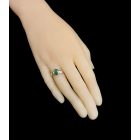 Smaragd ezüst gyűrű