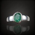 Smaragd ezüst gyűrű