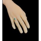 Smaragd ezüst gyűrű