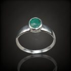 Smaragd ezüst gyűrű