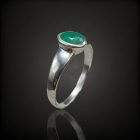 Smaragd ezüst gyűrű