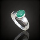Smaragd ezüst gyűrű