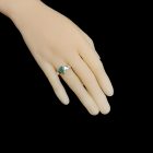 Smaragd ezüst gyűrű