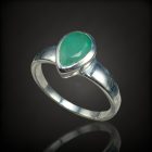 Smaragd ezüst gyűrű