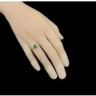 Smaragd ezüst gyűrű