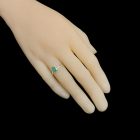 Smaragd ezüst gyűrű