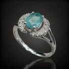 Smaragd ezüst gyűrű