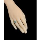 Smaragd ezüst gyűrű