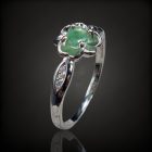Smaragd ezüst gyűrű