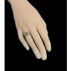 Smaragd ezüst gyűrű