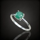 Smaragd ezüst gyűrű