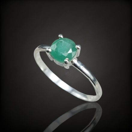 Smaragd ezüst gyűrű