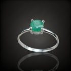 Smaragd ezüst gyűrű