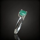 Smaragd ezüst gyűrű