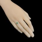 Smaragd ezüst gyűrű