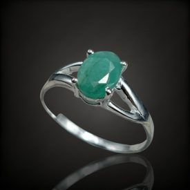 Smaragd ezüst gyűrű