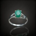 Smaragd ezüst gyűrű