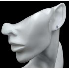 Tanzanit ezüst fülbevaló