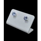 Tanzanit ezüst fülbevaló