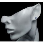 Tanzanit ezüst fülbevaló