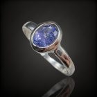 Tanzanit ezüst gyűrű
