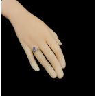 Tanzanit ezüst gyűrű