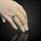 Tanzanit ezüst gyűrű