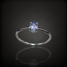 Tanzanit ezüst gyűrű