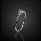 Tanzanit ezüst gyűrű