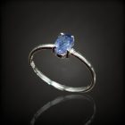 Tanzanit ezüst gyűrű