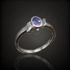 Tanzanit ezüst gyűrű