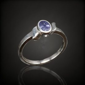 Tanzanit ezüst gyűrű