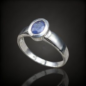 Tanzanit ezüst gyűrű