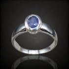 Tanzanit ezüst gyűrű