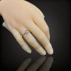 Tanzanit ezüst gyűrű