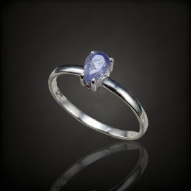 Tanzanit ezüst gyűrű