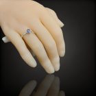 Tanzanit ezüst gyűrű