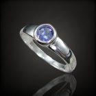 Tanzanit ezüst gyűrű