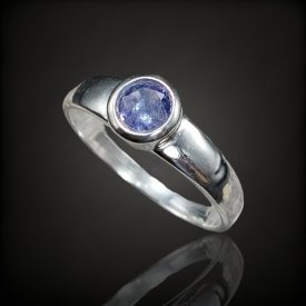 Tanzanit ezüst gyűrű