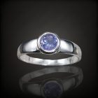 Tanzanit ezüst gyűrű