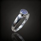 Tanzanit ezüst gyűrű