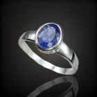 Tanzanit ezüst gyűrű