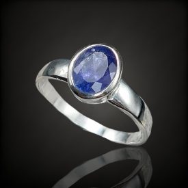 Tanzanit ezüst gyűrű