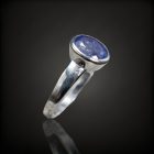 Tanzanit ezüst gyűrű