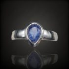 Tanzanit ezüst gyűrű