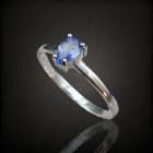 Tanzanit ezüst gyűrű