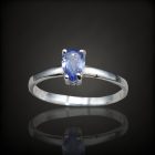Tanzanit ezüst gyűrű