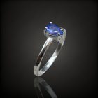 Tanzanit ezüst gyűrű