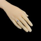 Tanzanit ezüst gyűrű